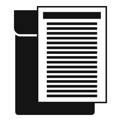 Envelope documents icon, simple style