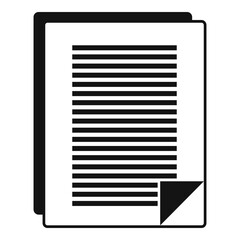 Business documents icon, simple style