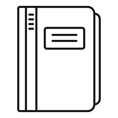 Folder documents icon, outline style