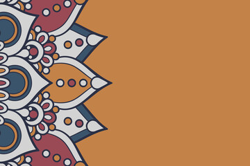 ornamental simple background colorful template