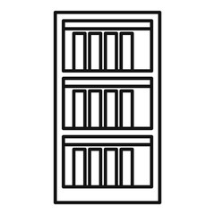 Folder office furniture icon, outline style