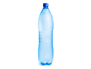 Bottle of water isolated on white background.