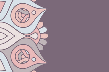 ornamental simple background colorful template