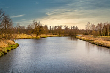 Widawka river in central Poland.