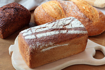 Different types of bread