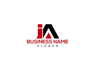 Letter IA Logo, ia logo icon vector for business - obrazy, fototapety, plakaty