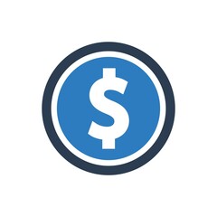 Coin currency icon