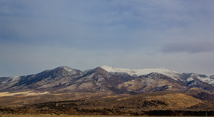 Fototapeta na wymiar Snowy Mountain Landscape from Montana