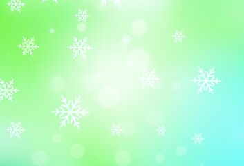 Light Green vector backdrop in holiday style.