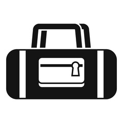 Sport bag icon, simple style