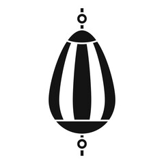 Elastic punch bag icon, simple style
