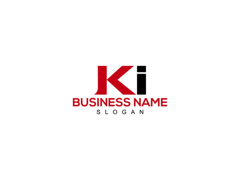 Letter KI Logo, ki logo icon vector for business