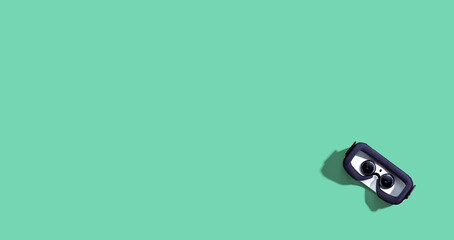 Virtual reality headset with shadow