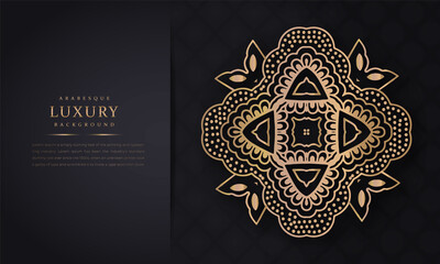 Abstract beautiful mandala design background for greeting card, invitation and background many template Luxury ornamental mandala design background with golden arabic islamic