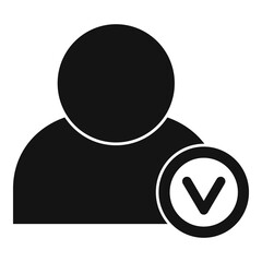 Good personal traits icon, simple style
