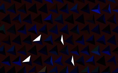 Dark Blue, Yellow vector layout with lines, triangles.