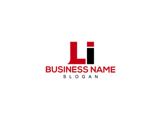 Fototapeta Letter LI Logo, li logo icon vector for business obraz