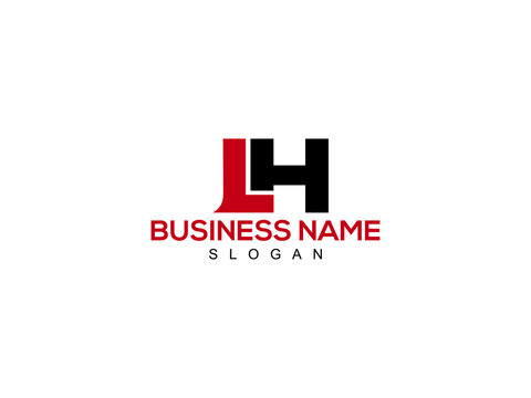 Letter LH Logo, lh logo icon vector for business