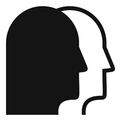 People empowerment icon, simple style