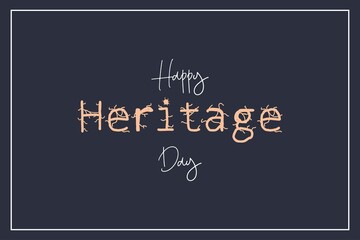 World Heritage Day vector typography background design. Black background for heritage day.