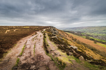 Morning trek in Peak District Brandord Edge National Park 2021 April