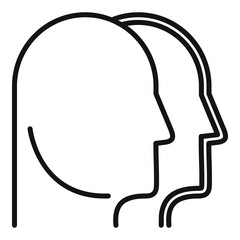 People empowerment icon, outline style