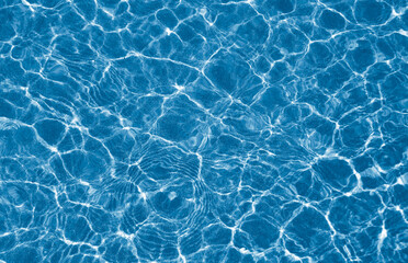 blue clear water background, swimming pool water texture