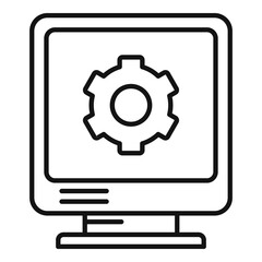 Fix pc system icon, outline style