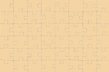 Illustrazione di un puzzle vuoto colore beige.