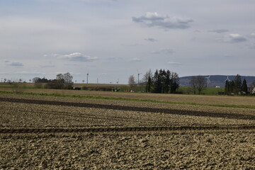 Landschaft und Acker zwischen Hameln und Hildesheim