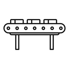 Metallurgy line icon, outline style
