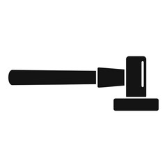 Blacksmith hammer icon, simple style