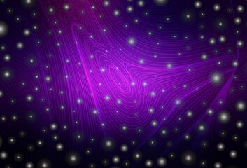 Fototapeta premium Dark Purple, Pink vector layout with spheres, lines.