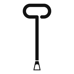 Blacksmith steel tool icon, simple style