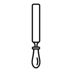 Blacksmith file icon, outline style