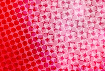 Light Red vector texture with disks.