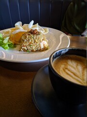 Indonesian Fried Rice and Crackers