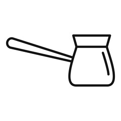 Turka pot icon, outline style