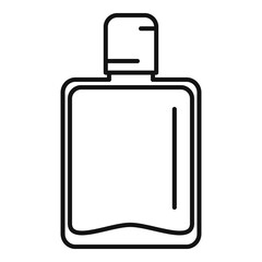 Alcohol bottle icon, outline style