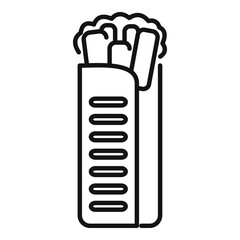 Fresh kebab icon, outline style