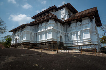 Lankatilaka Devale, Kandy, Sri Lanka, 02/15/2014: image of the Lankatilaka Devale temple