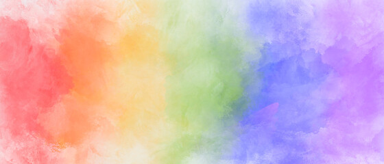 Rainbow watercolor background