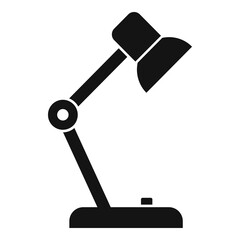 Desktop lamp icon, simple style