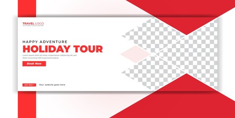 Travel Tour Agency Social Media Post Facebook Cover Page Timeline Web Banner Template