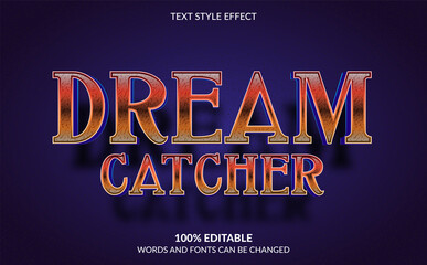 Editable text effect Dream Catcher text style