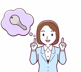 鍵の閉め忘れを注意する人