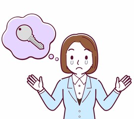 鍵をなくして困っている人