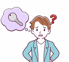 鍵をなくして困っている人