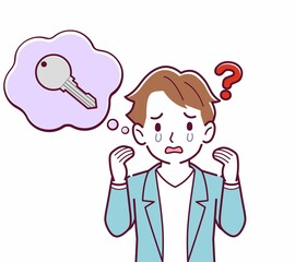 鍵をなくして困っている人