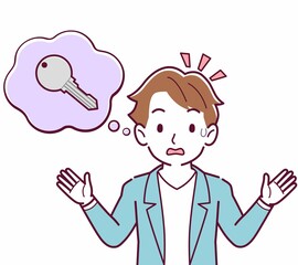 鍵をなくして困っている人